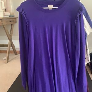 COPY - Jcrew sweater ruffle dress worn once